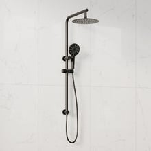 Solander Matte Black Twin Shower
